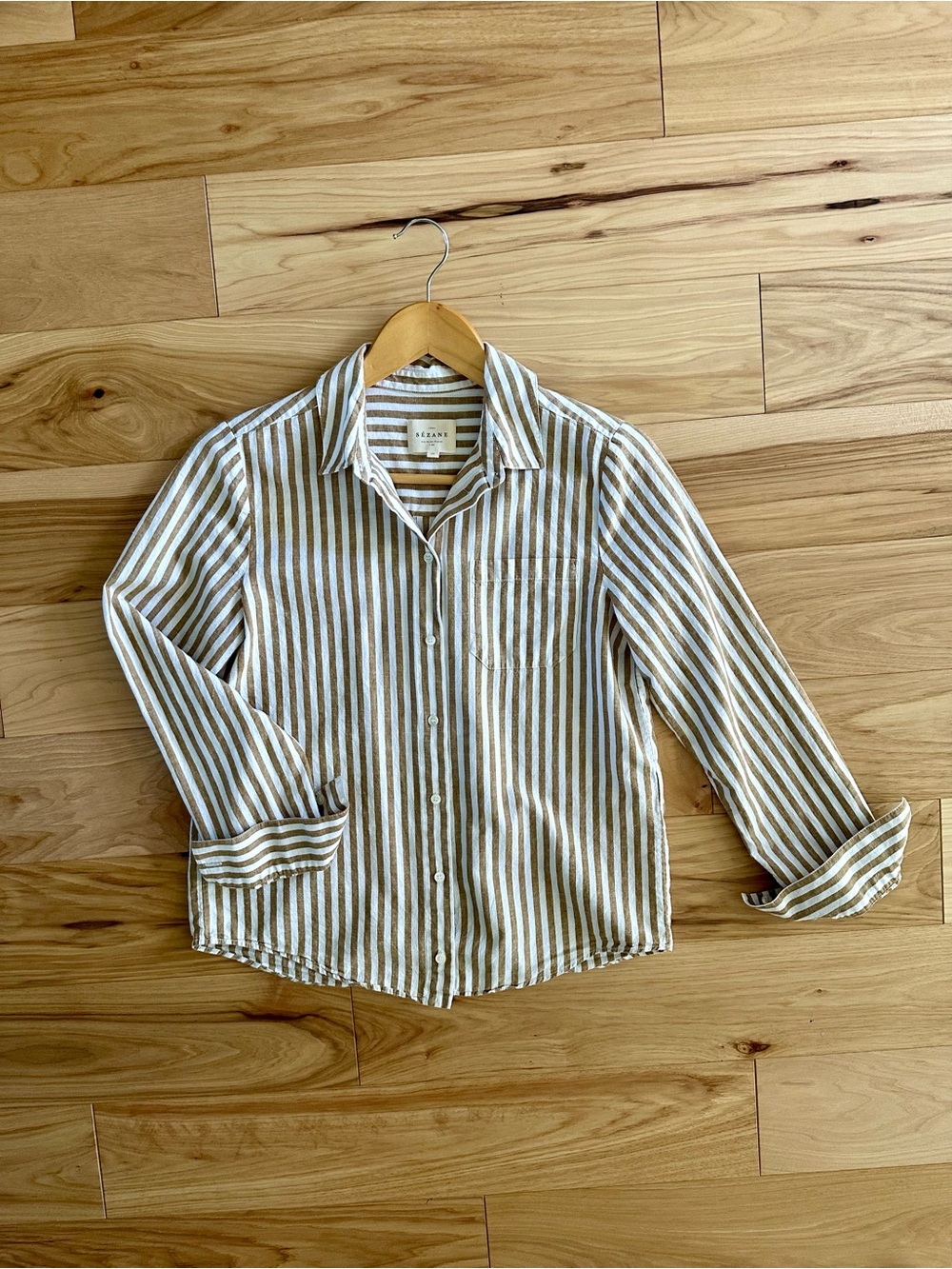 Sezane Blouse - Stripe Cotton - 34